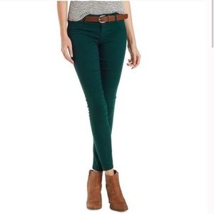 J Crew Hunter Green Minnie Pants Sz 4